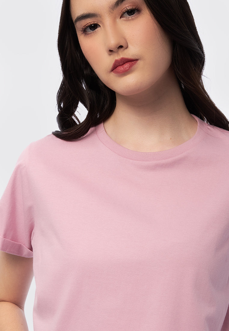 Basic Cropped Cotton T-Shirt