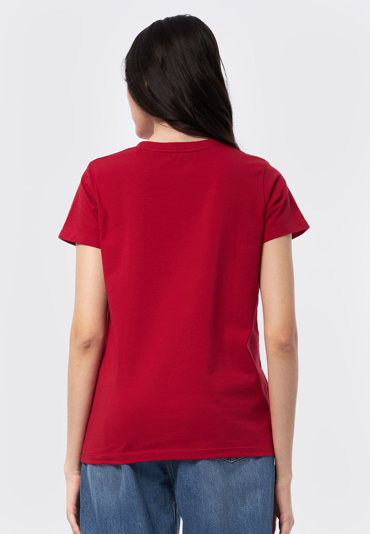 Basic Round Neck Cotton T-Shirt