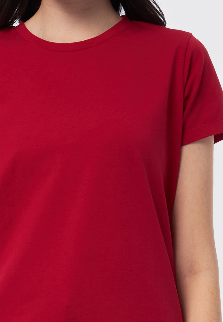 Basic Round Neck Cotton T-Shirt