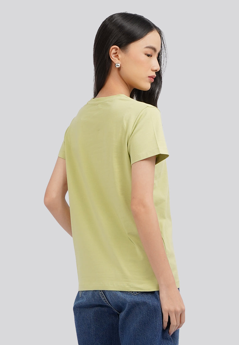 Round Neck Short Sleeve Basic T-Shirt