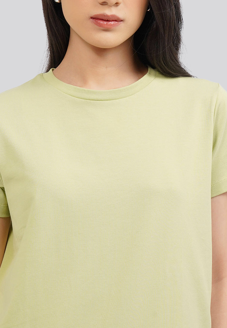 Round Neck Short Sleeve Basic T-Shirt