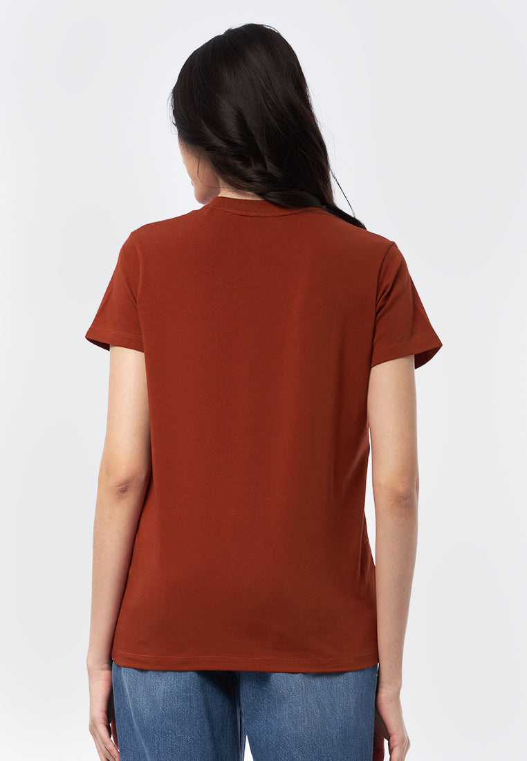Basic V-Neck Cotton T-Shirt