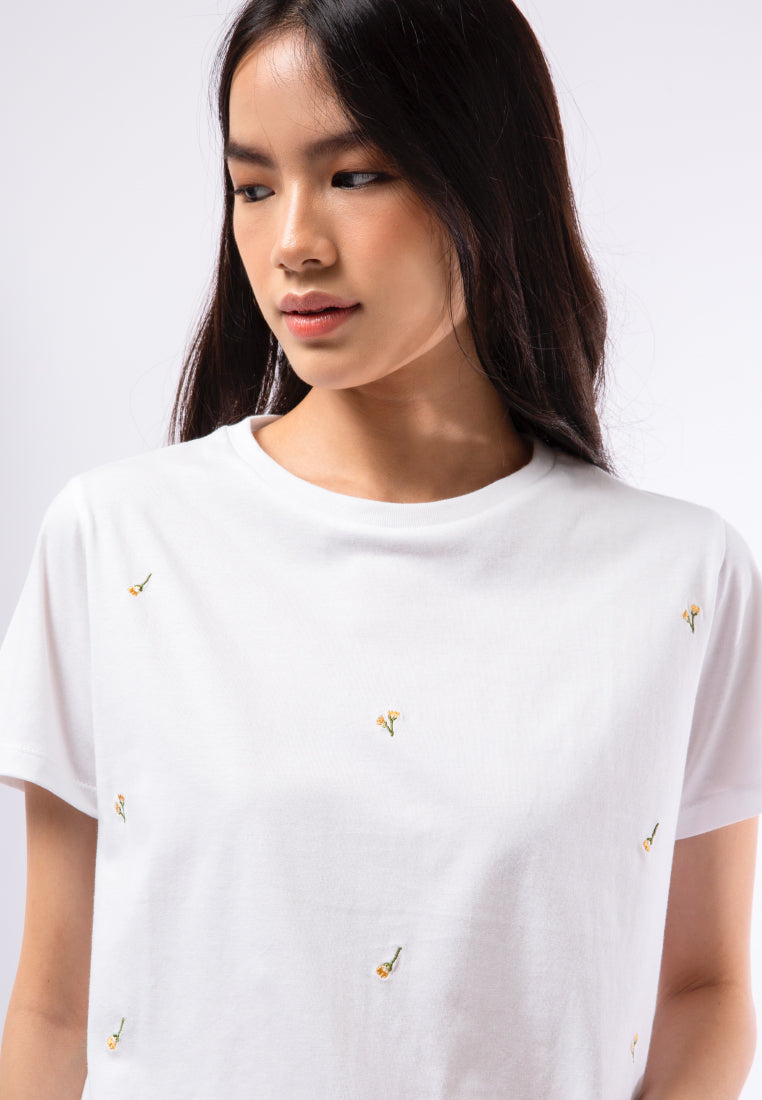 Embroidered Short Sleeve T-shirt