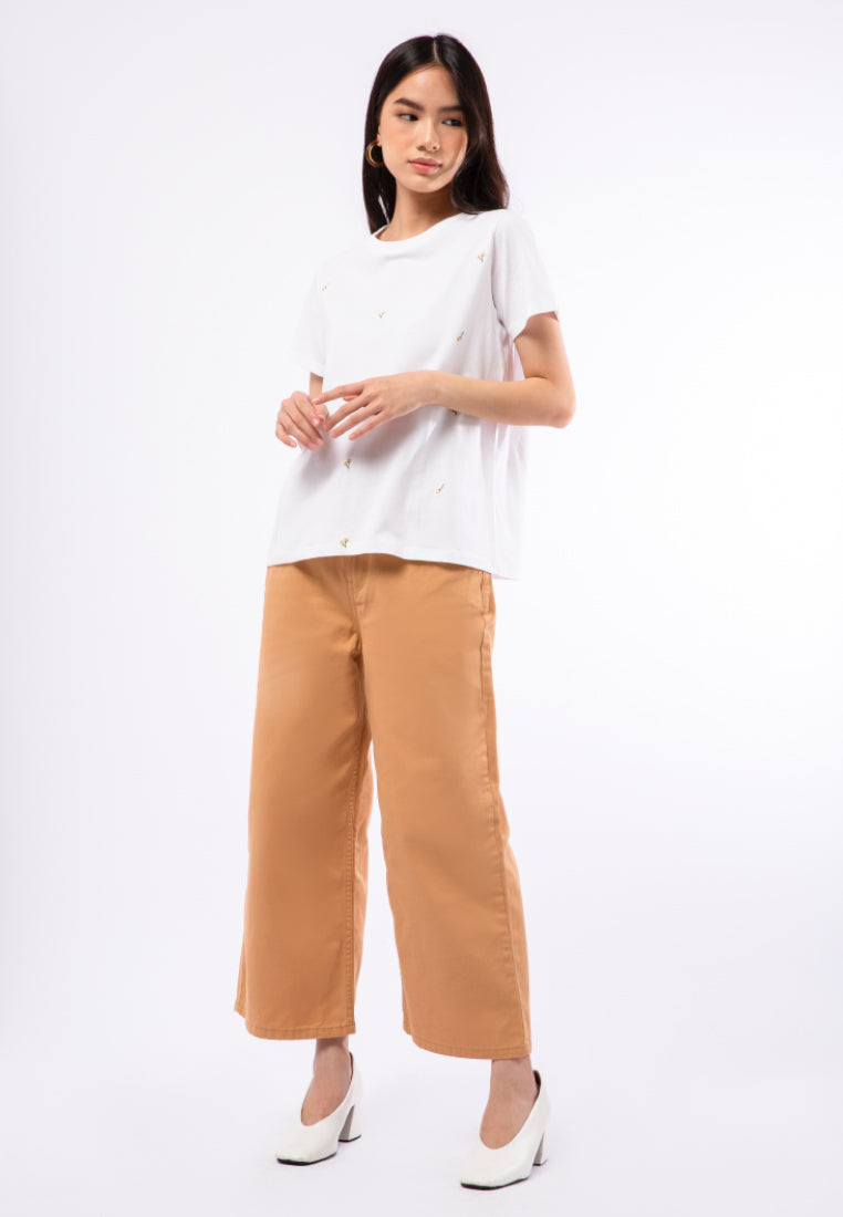 Embroidered Short Sleeve T-shirt