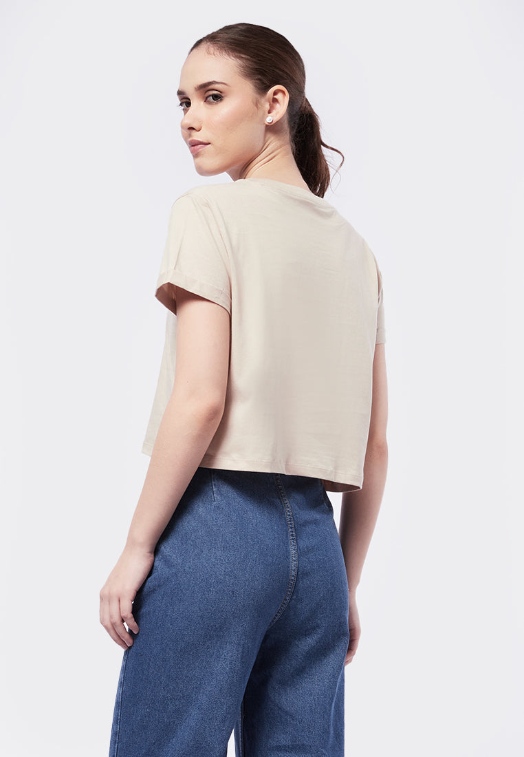 Short Sleeve Graphic Crop T-Shirt