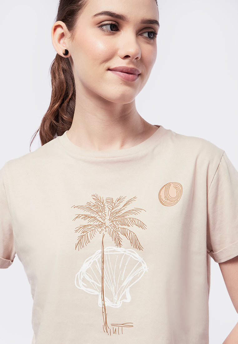 Short Sleeve Graphic Crop T-Shirt