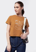 Short Sleeve Graphic Crop T-Shirt