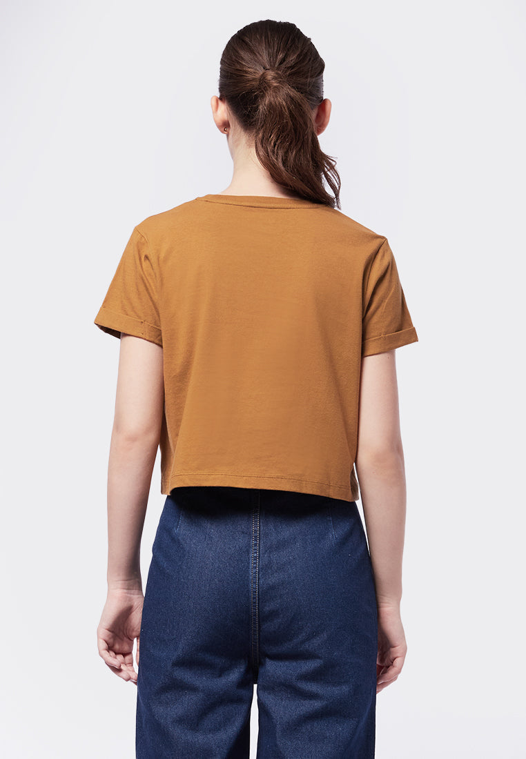Short Sleeve Graphic Crop T-Shirt