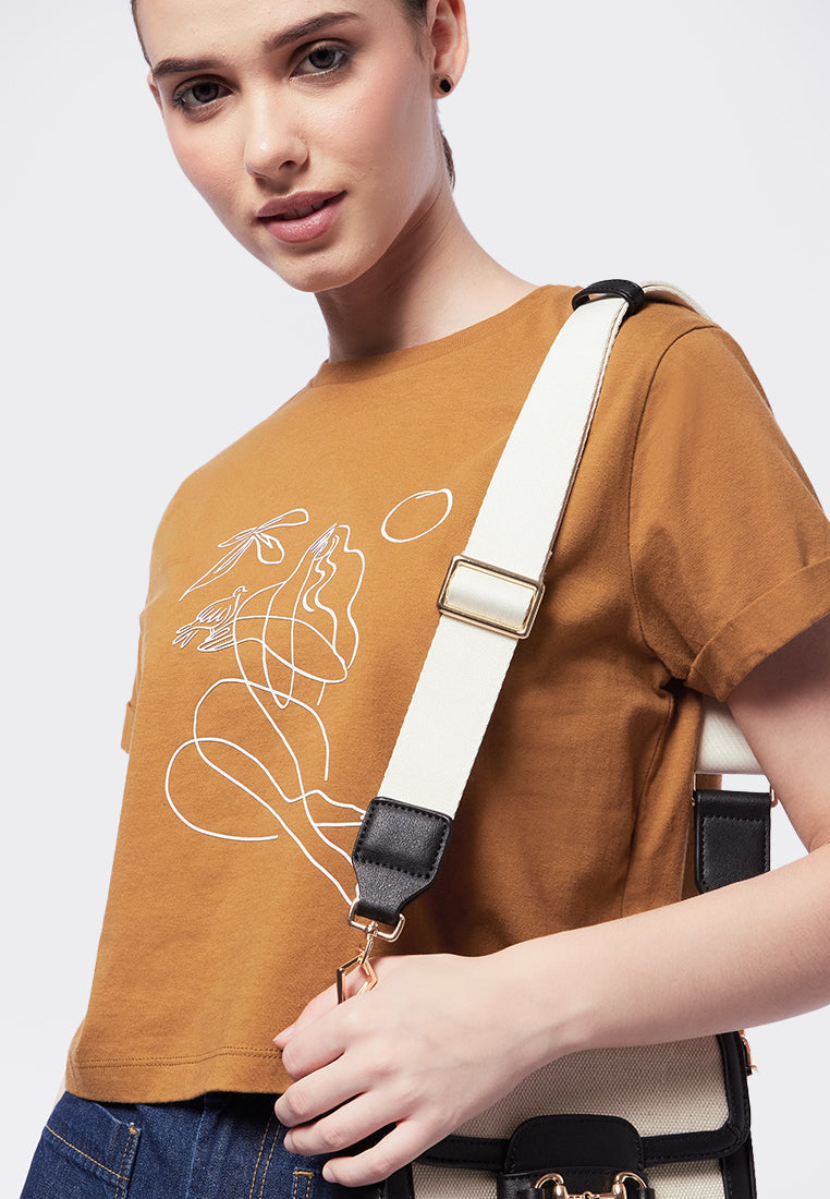 Short Sleeve Graphic Crop T-Shirt