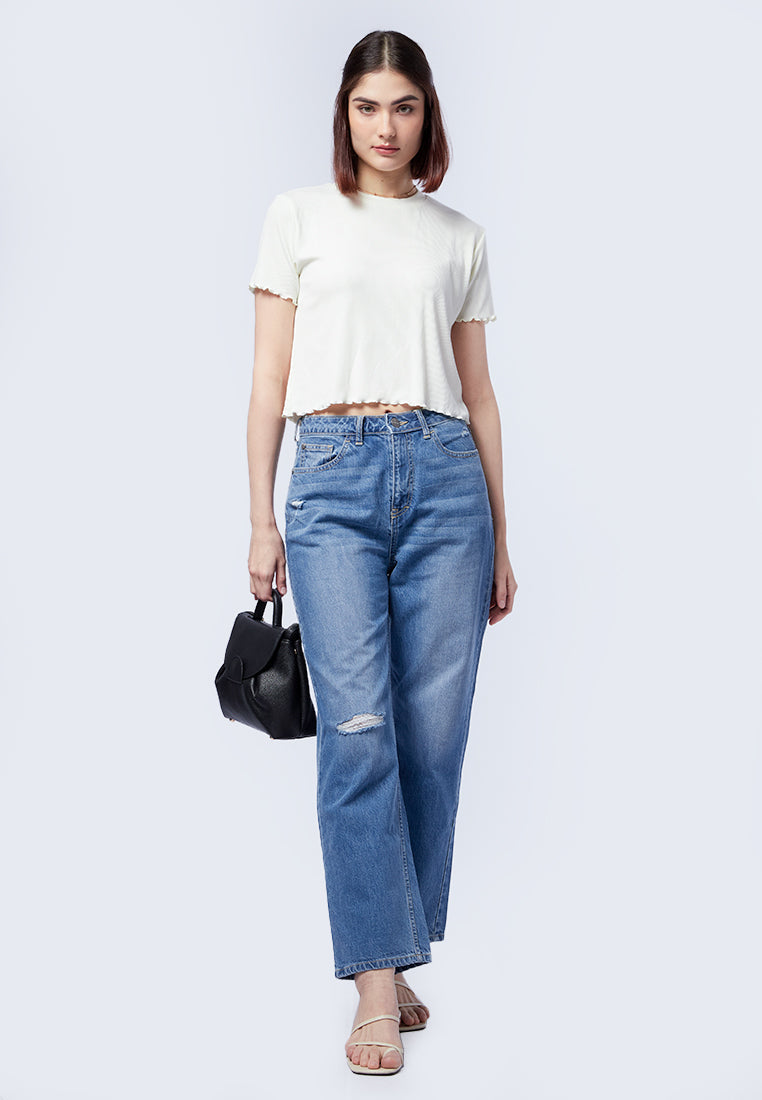 Short Sleeve Knit Top