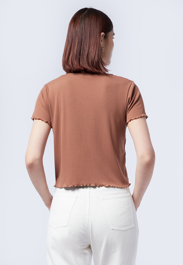 Button Up Short Sleeve Top
