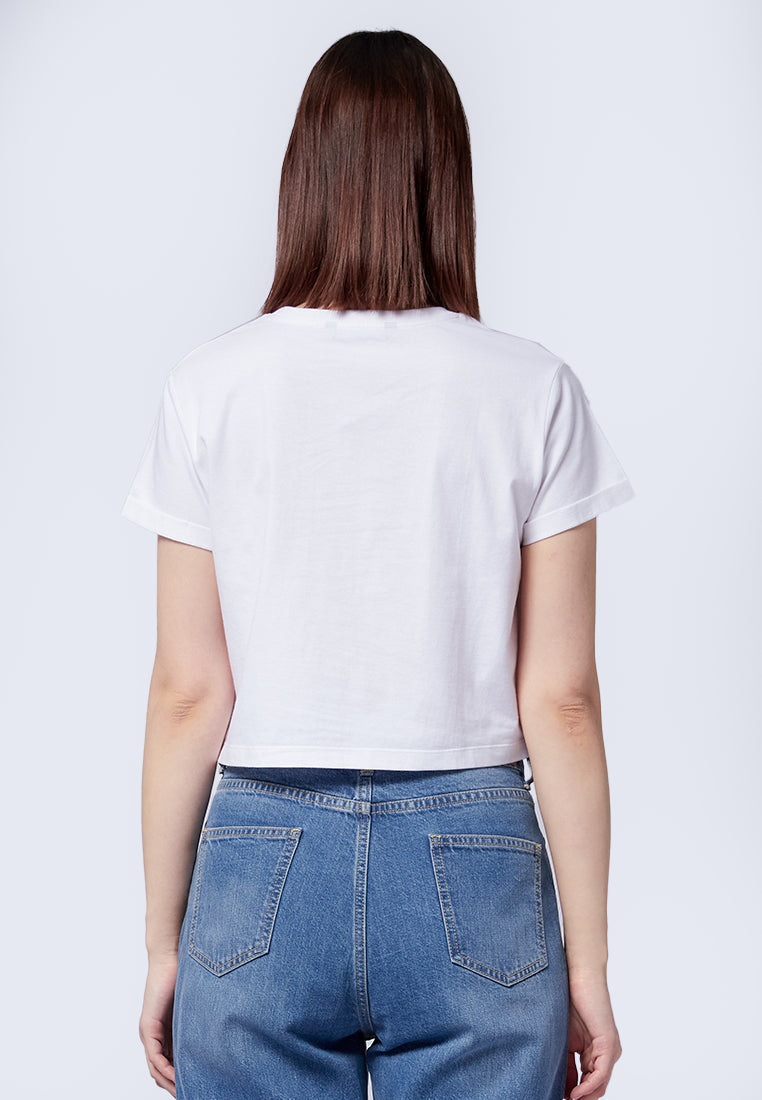 Short Sleeve Graphic Crop T-Shirt
