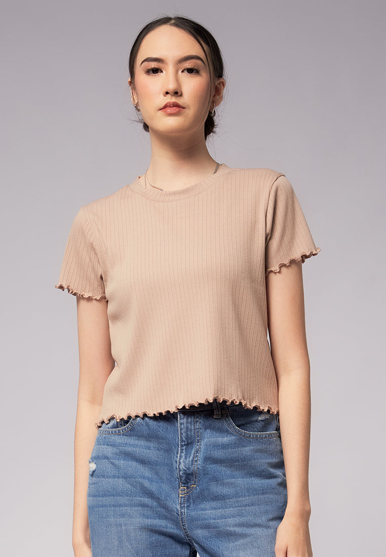 Short Sleeve Knit Top