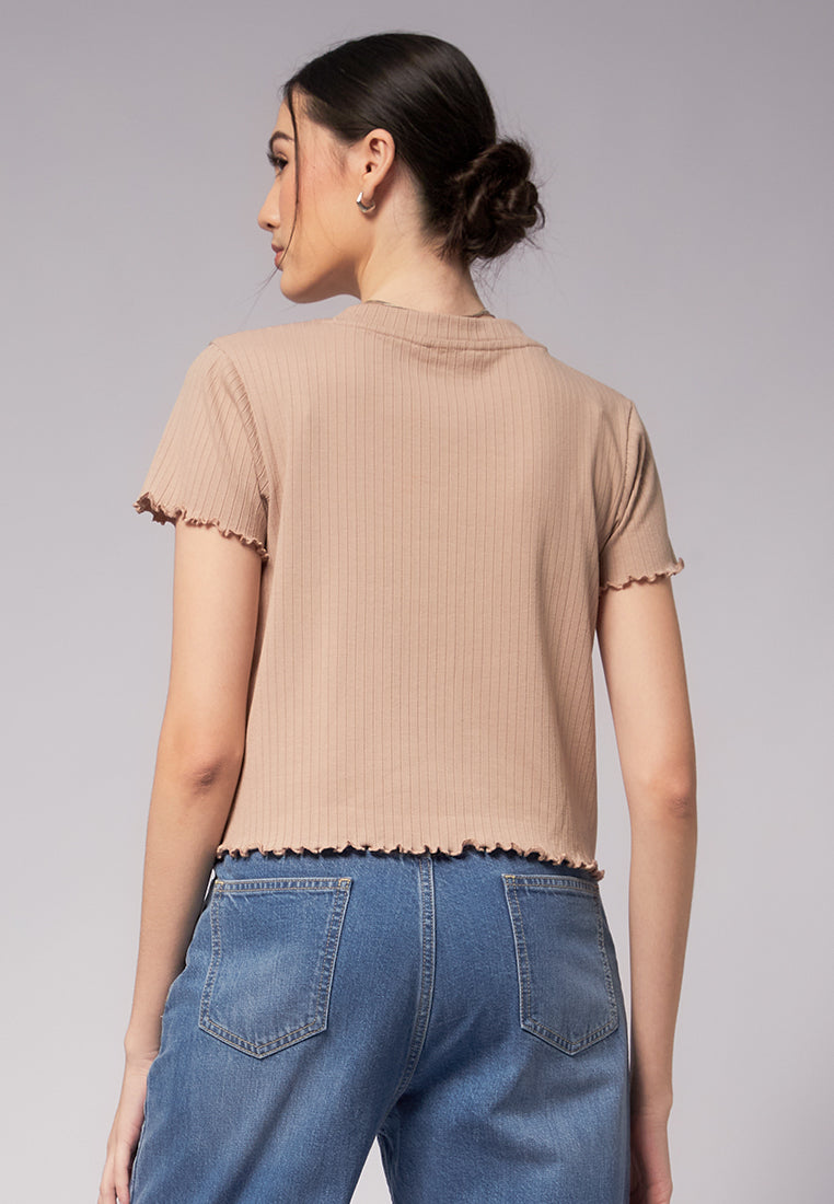 Short Sleeve Knit Top
