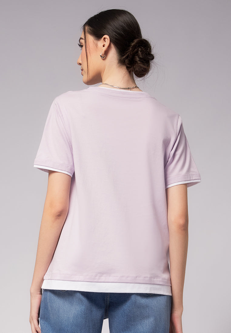 Double Layered Short Sleeve T-Shirt