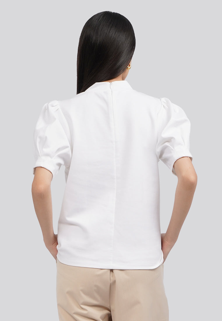 Puff Sleeve Knit Top