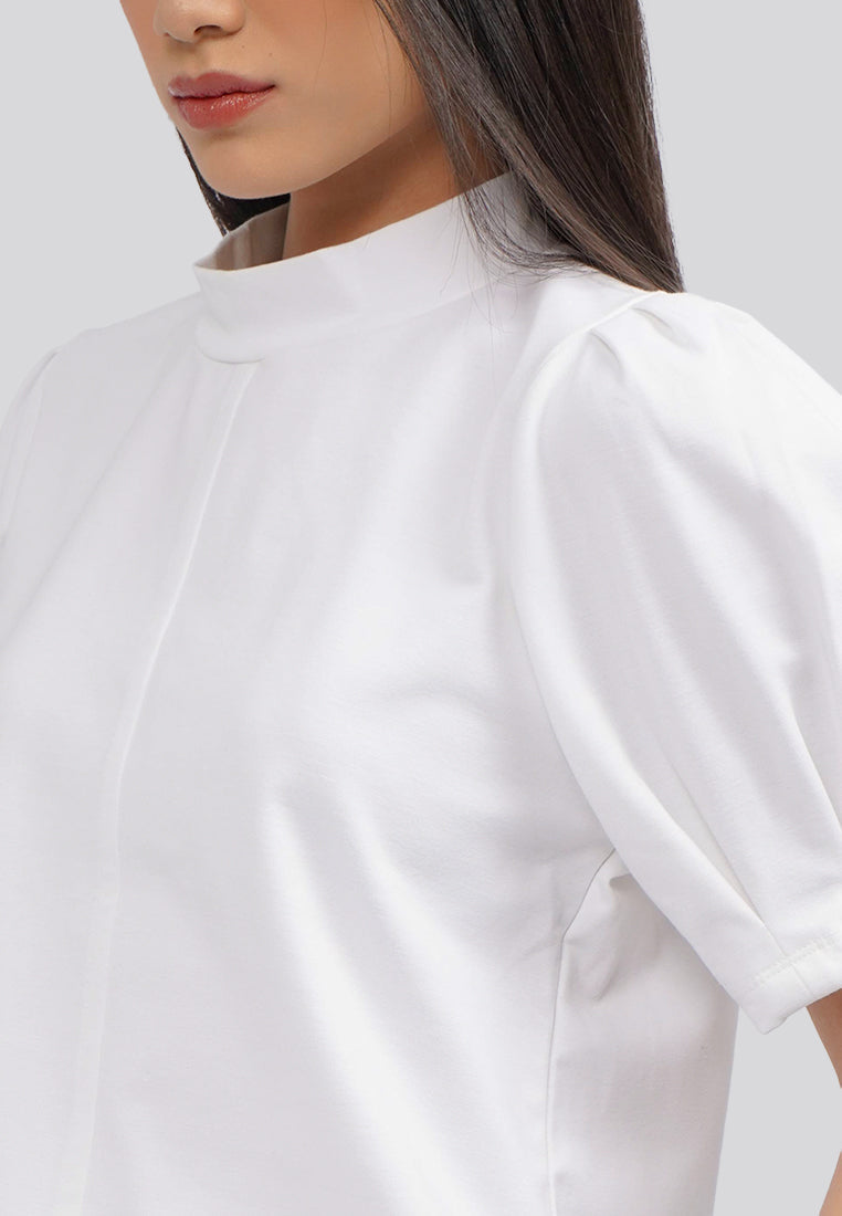 Puff Sleeve Knit Top