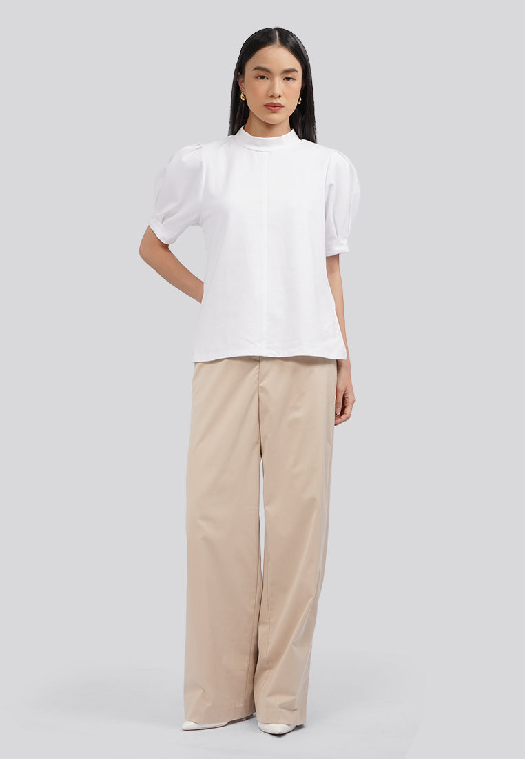 Puff Sleeve Knit Top