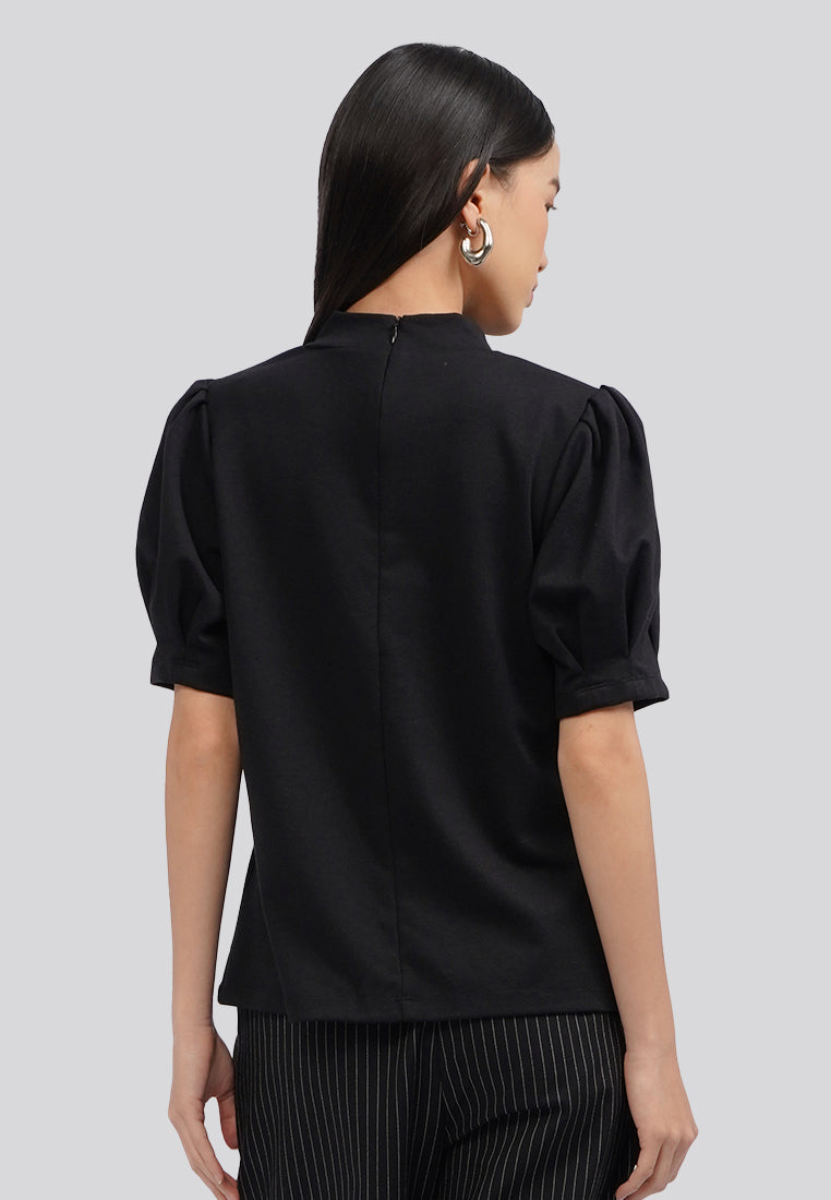 Puff Sleeve Knit Top