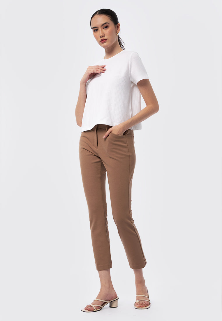 Short Sleeve Textured Top