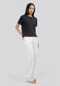 Short Sleeve Rib Top Black