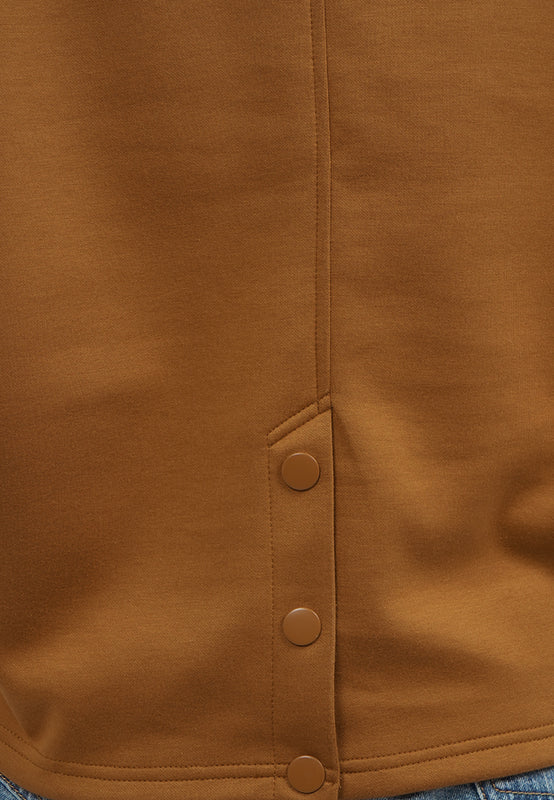 Short Sleeve Top with Back Button Details