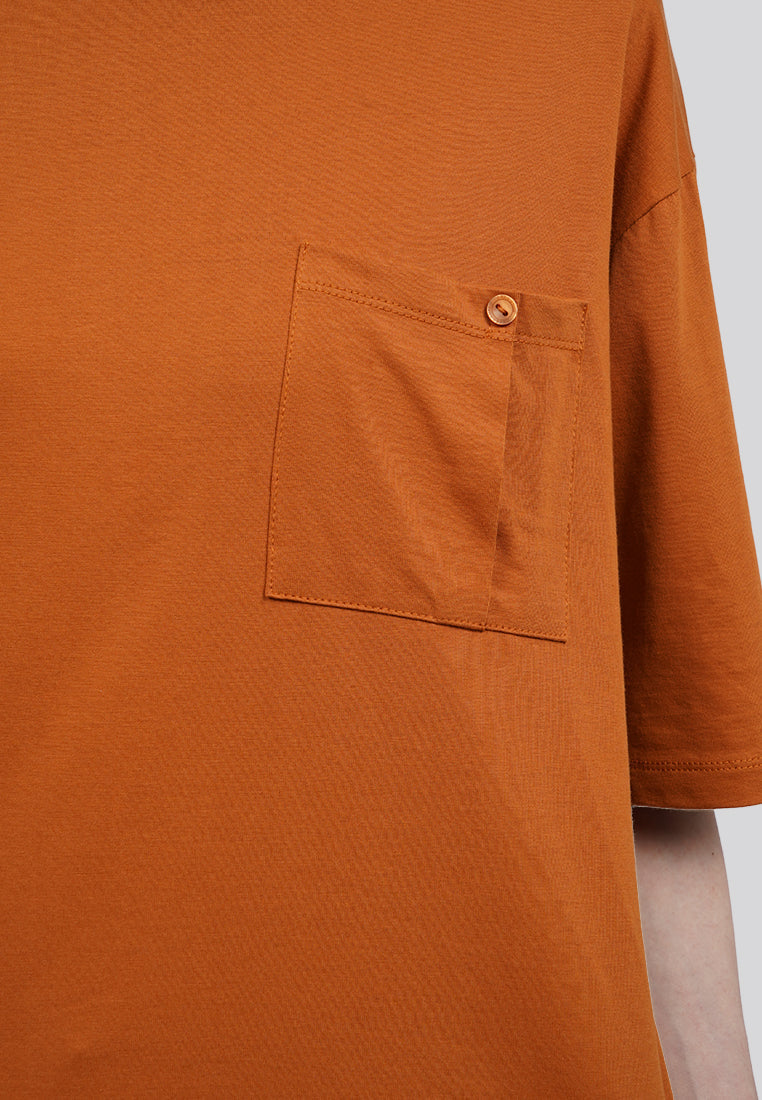 Oversized Short Sleeve T-Shirt with Pocket