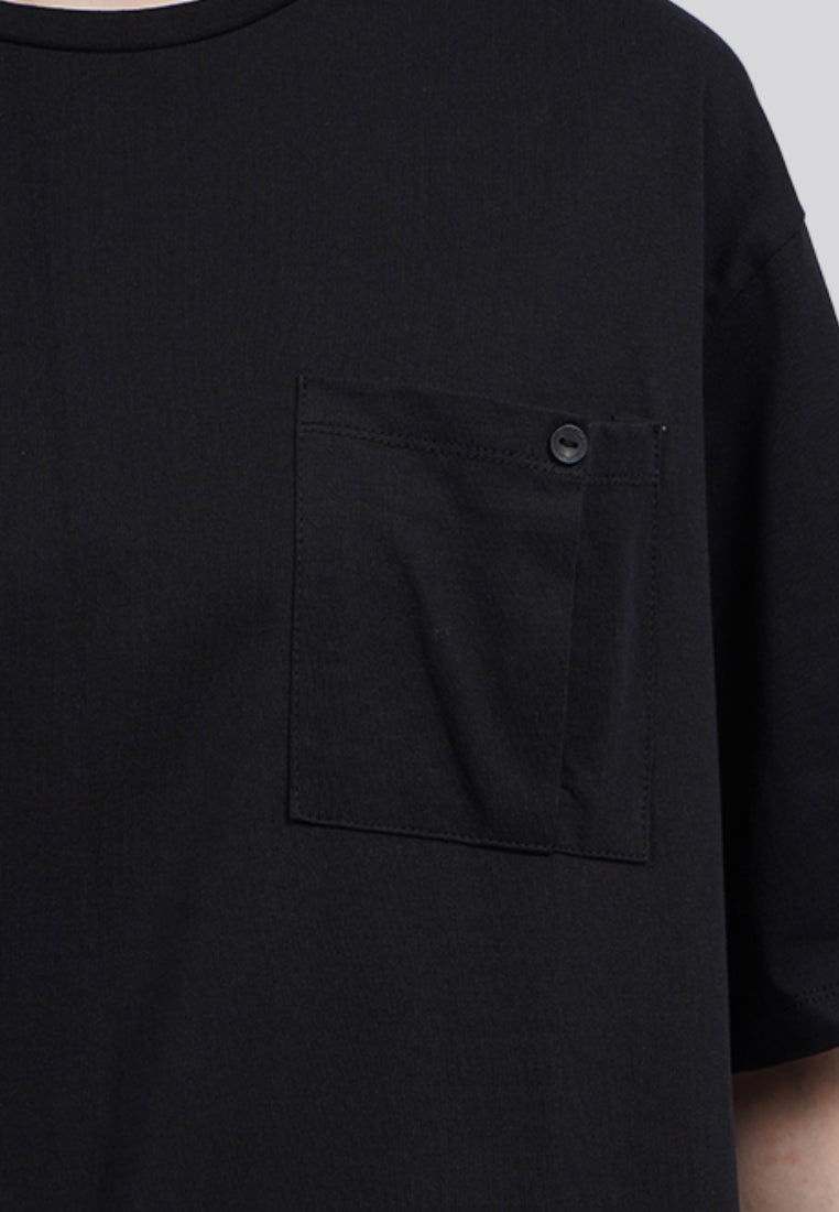 Oversized Short Sleeve T-Shirt with Pocket