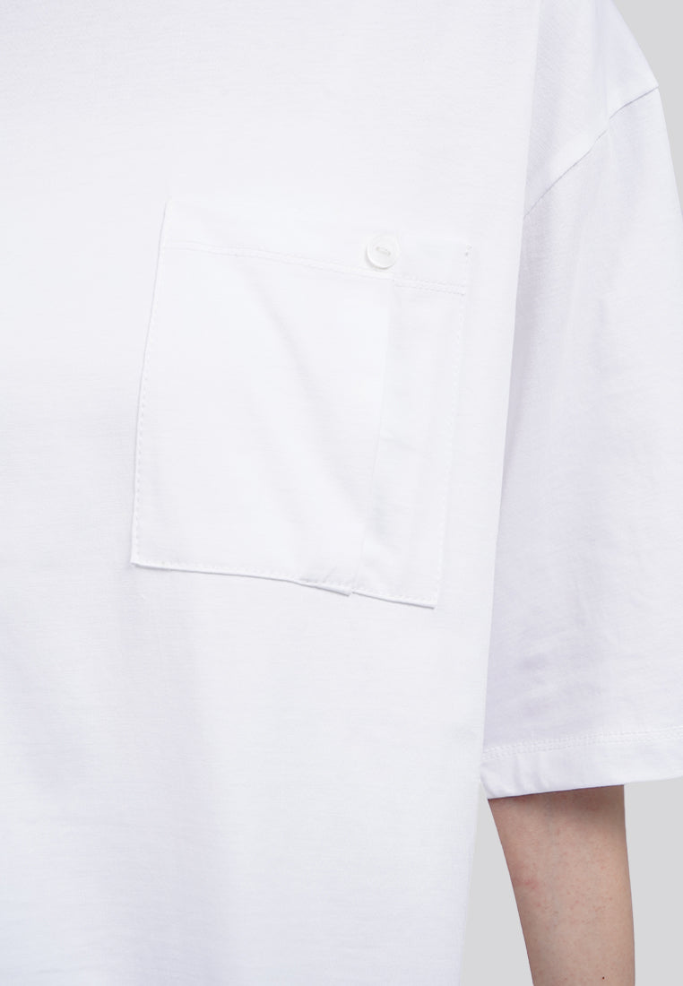 Oversized Short Sleeve T-Shirt with Pocket
