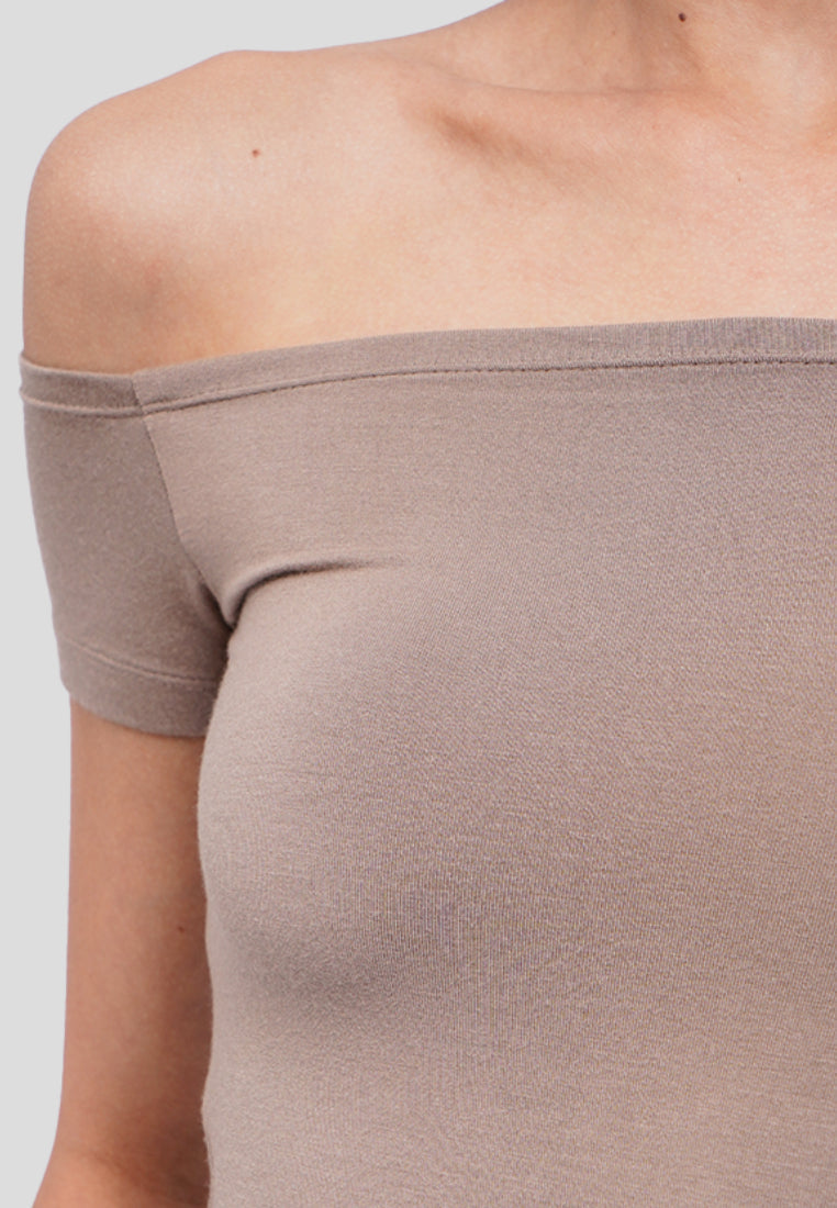 Fitted Off Shoulder Top