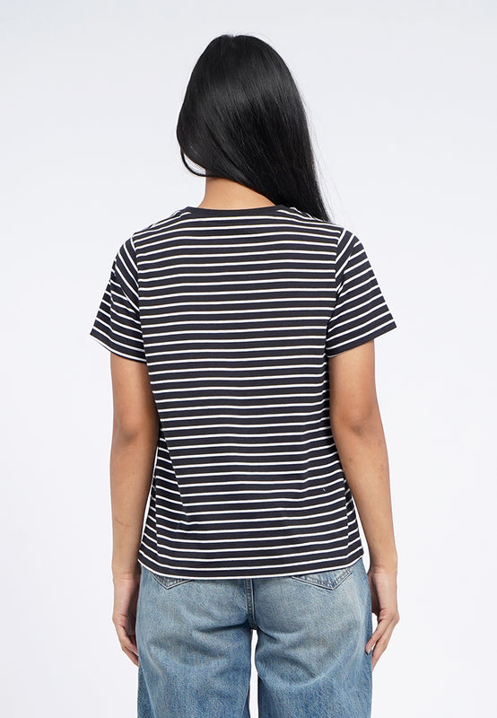 Round Neck Stripes T-Shirt