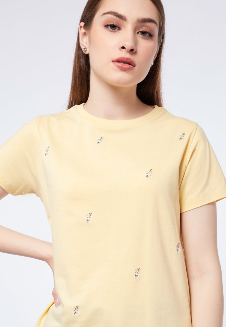 Short Sleeve Embroidered T-shirt