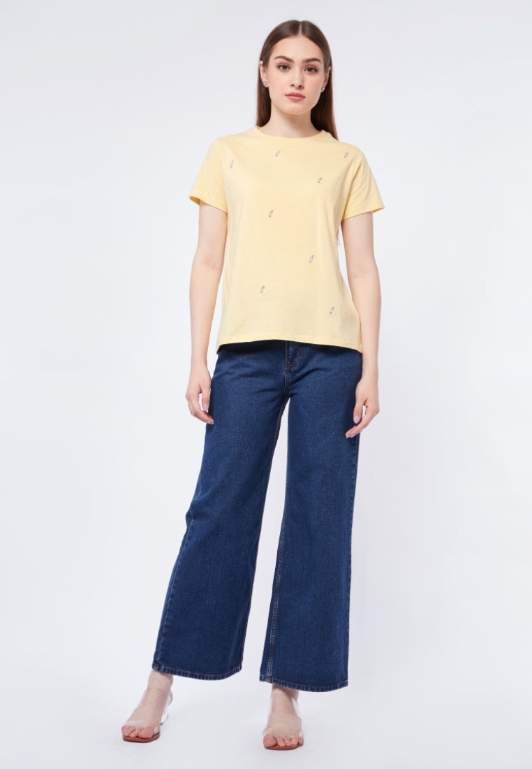Short Sleeve Embroidered T-shirt
