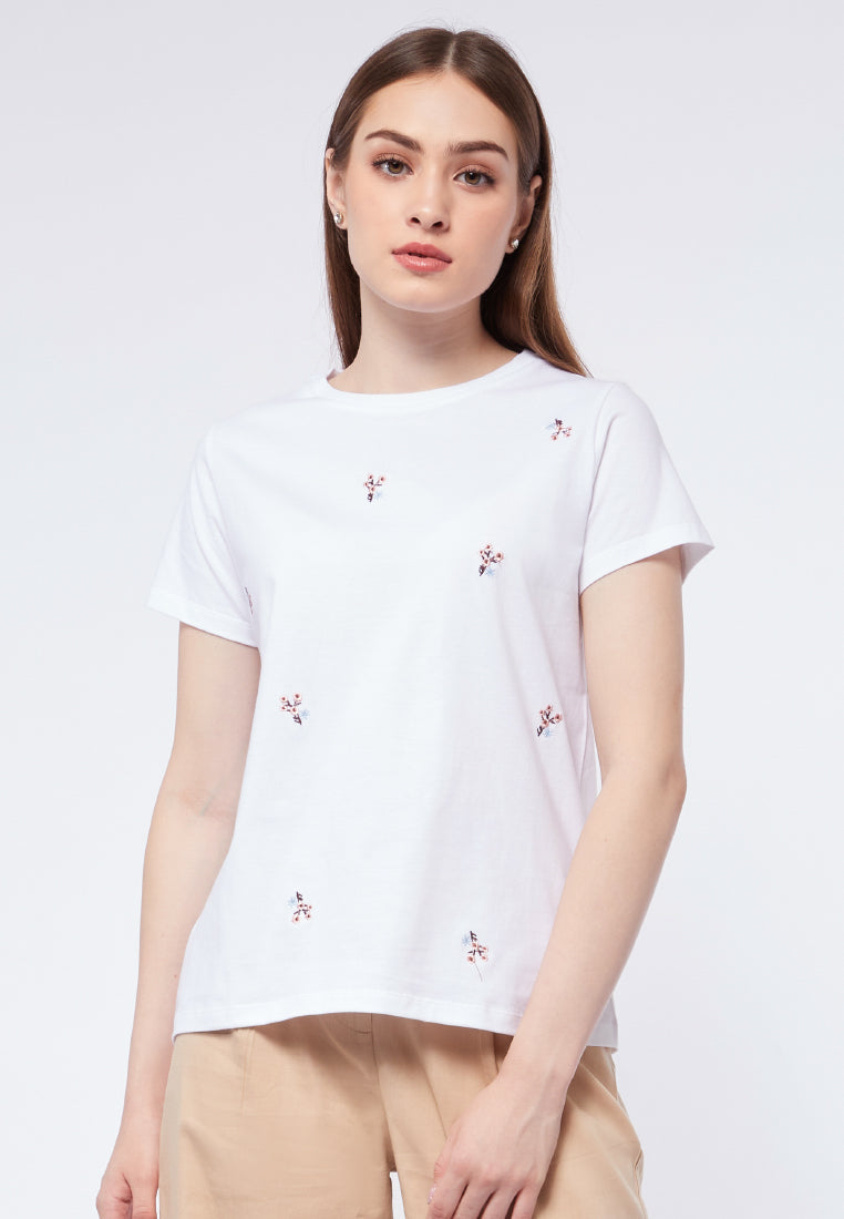Short Sleeve Embroidered T-shirt