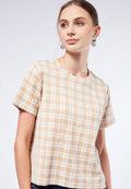 Check Boxy Tee