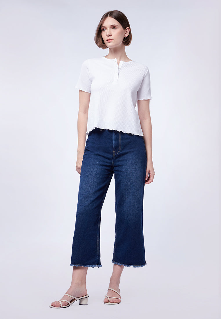 Button Up Short Sleeve Top