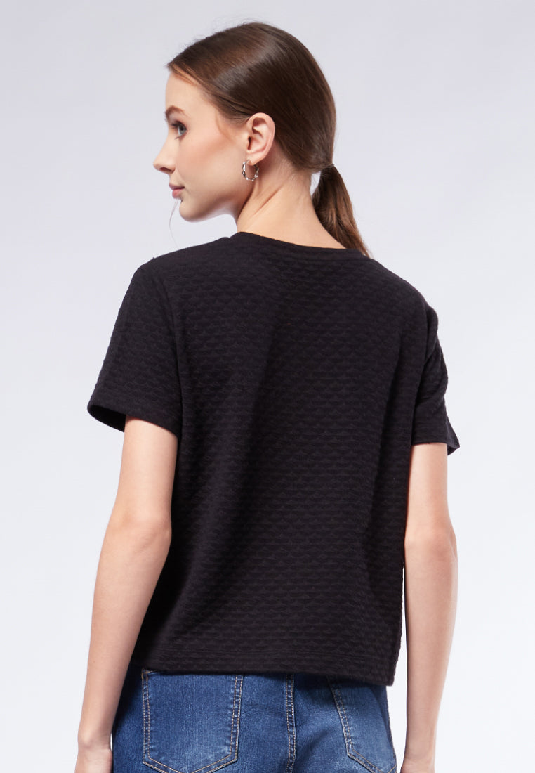 Textured Boxy Tee