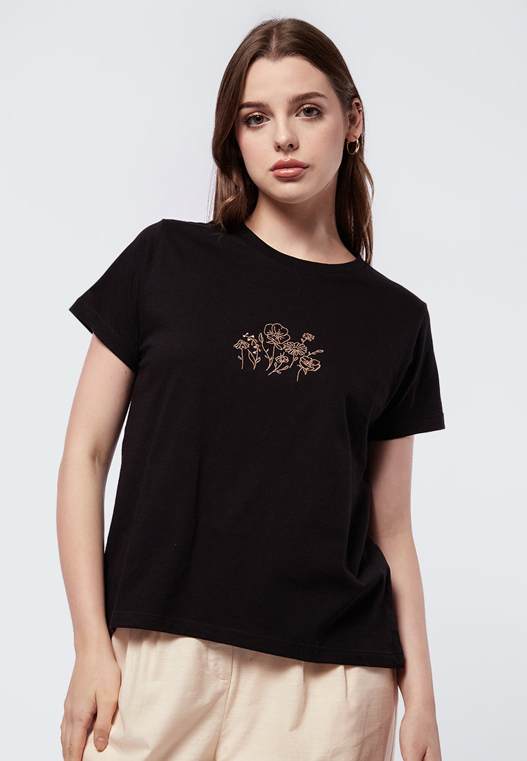 Short Sleeve Embroidery Tee