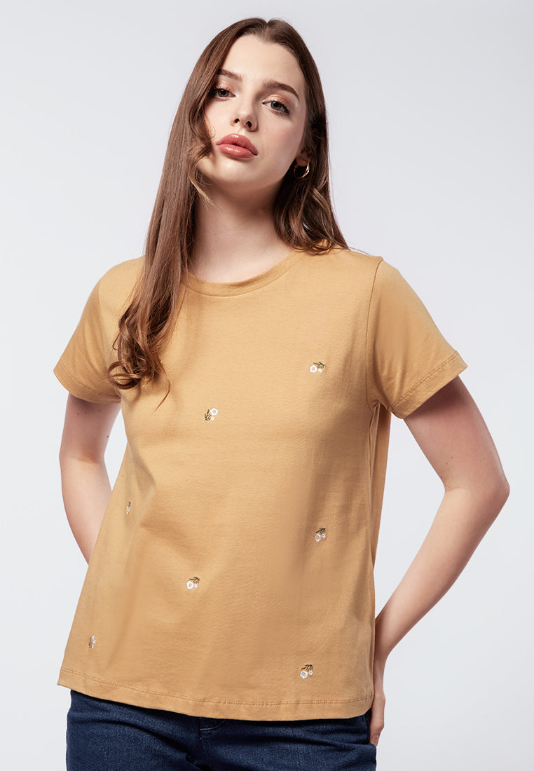 Short Sleeve Embroidery Tee