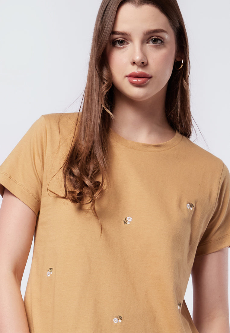 Short Sleeve Embroidery Tee