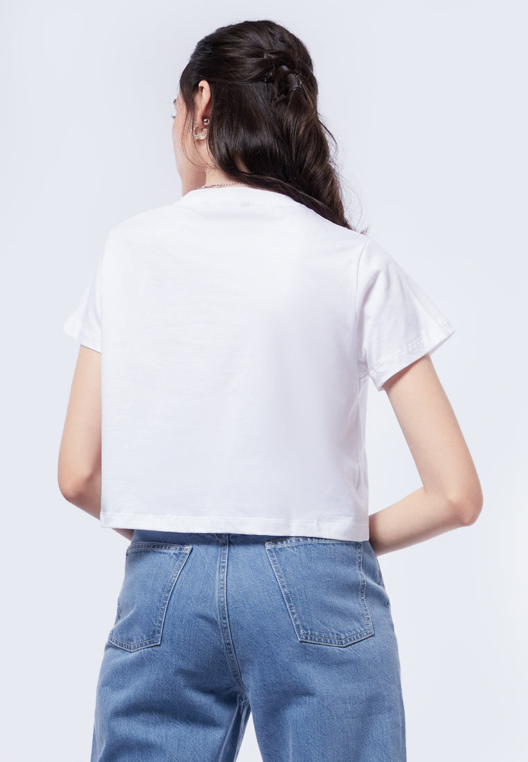 Short Sleeve Graphic Crop Tee
