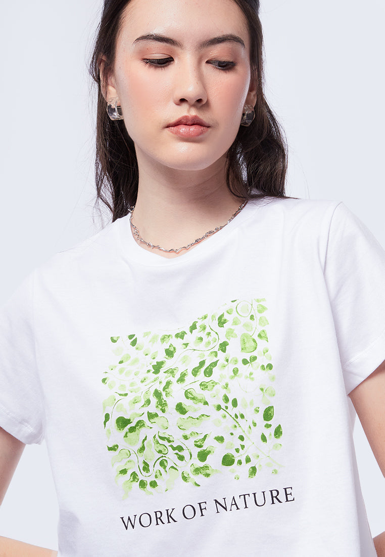 Short Sleeve Graphic Crop Tee
