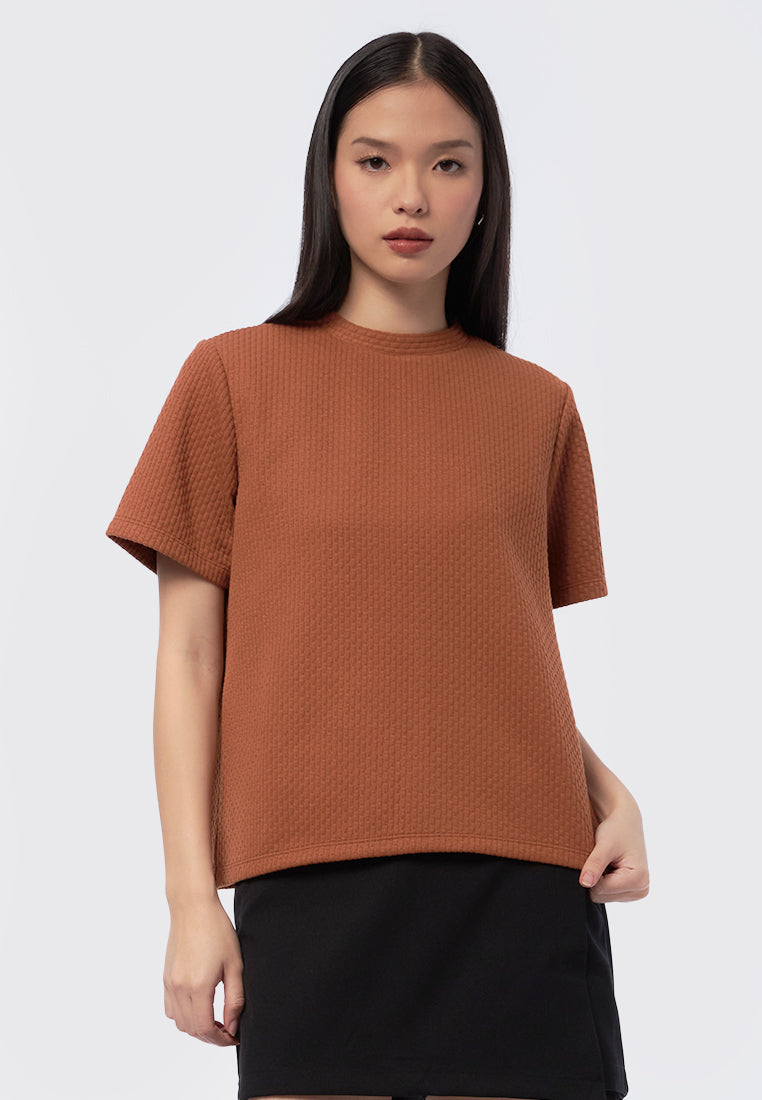 Round Neck Knit Top