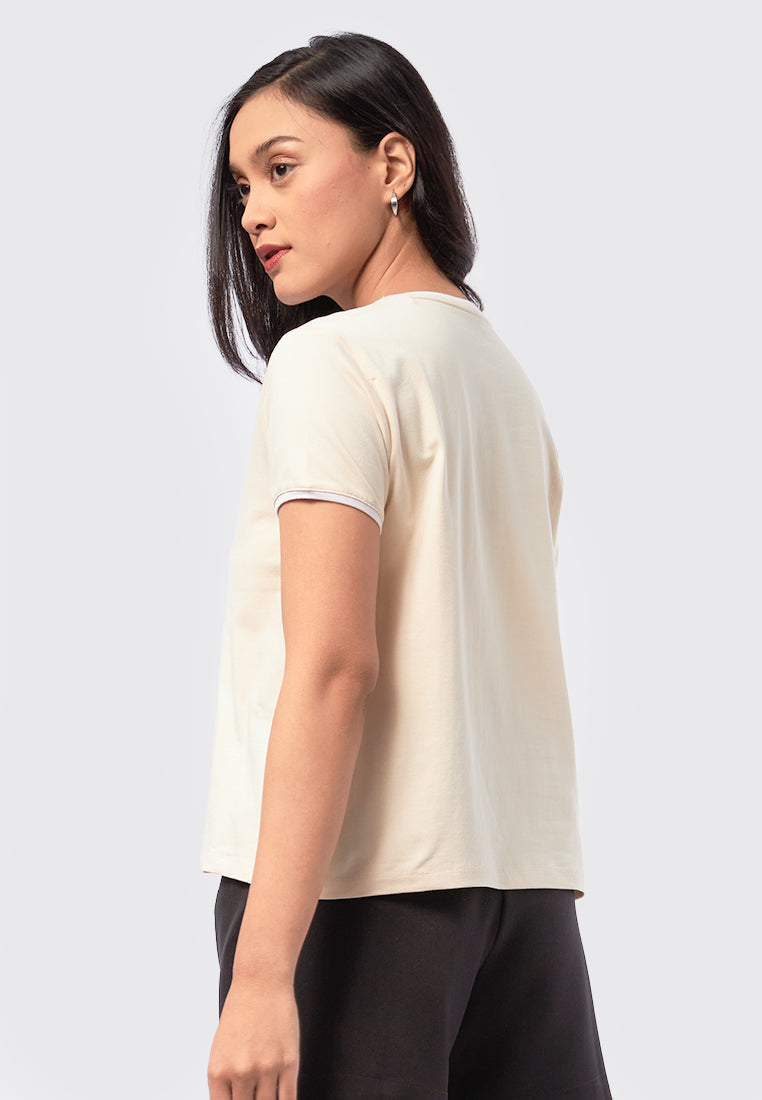 Contrast Short Sleeve T-Shirt