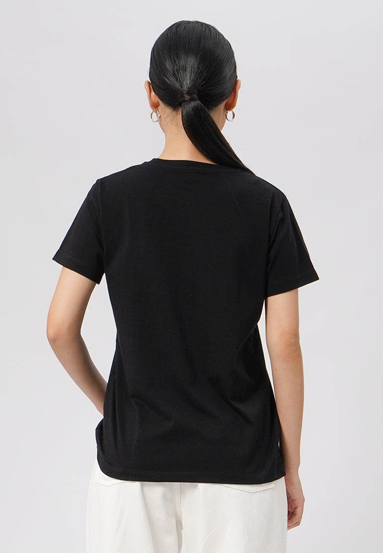 Short Sleeve Graphic T-Shirt Black