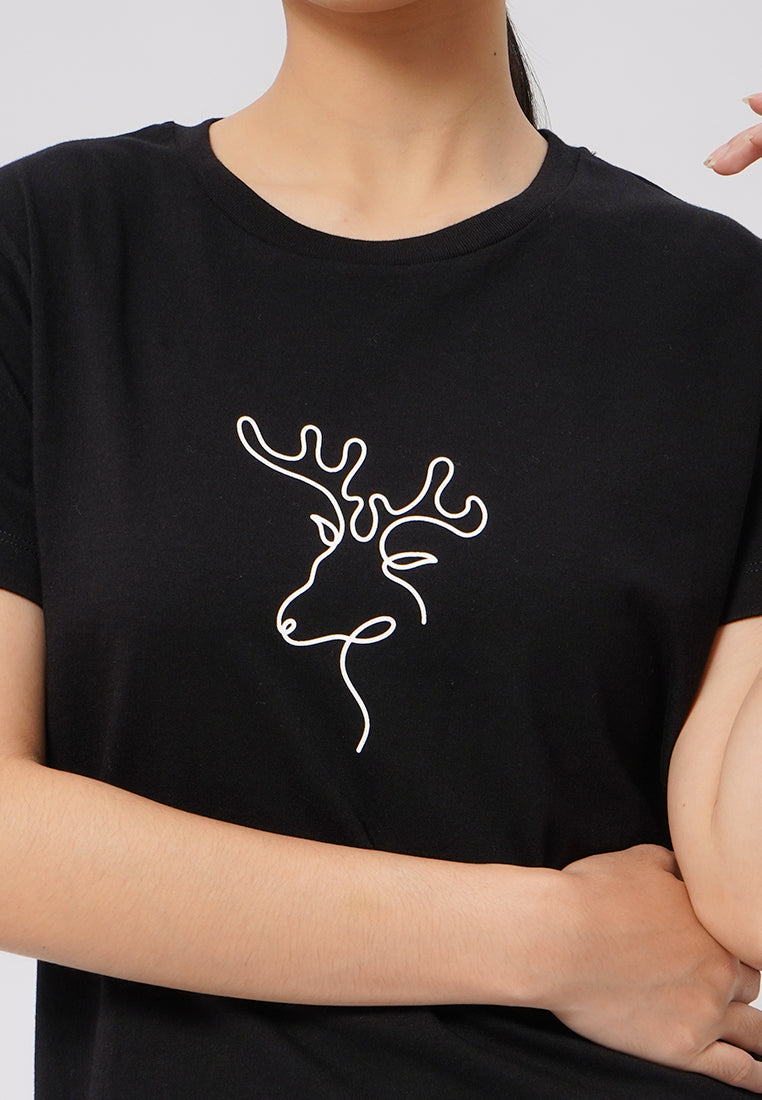 Short Sleeve Graphic T-Shirt Black