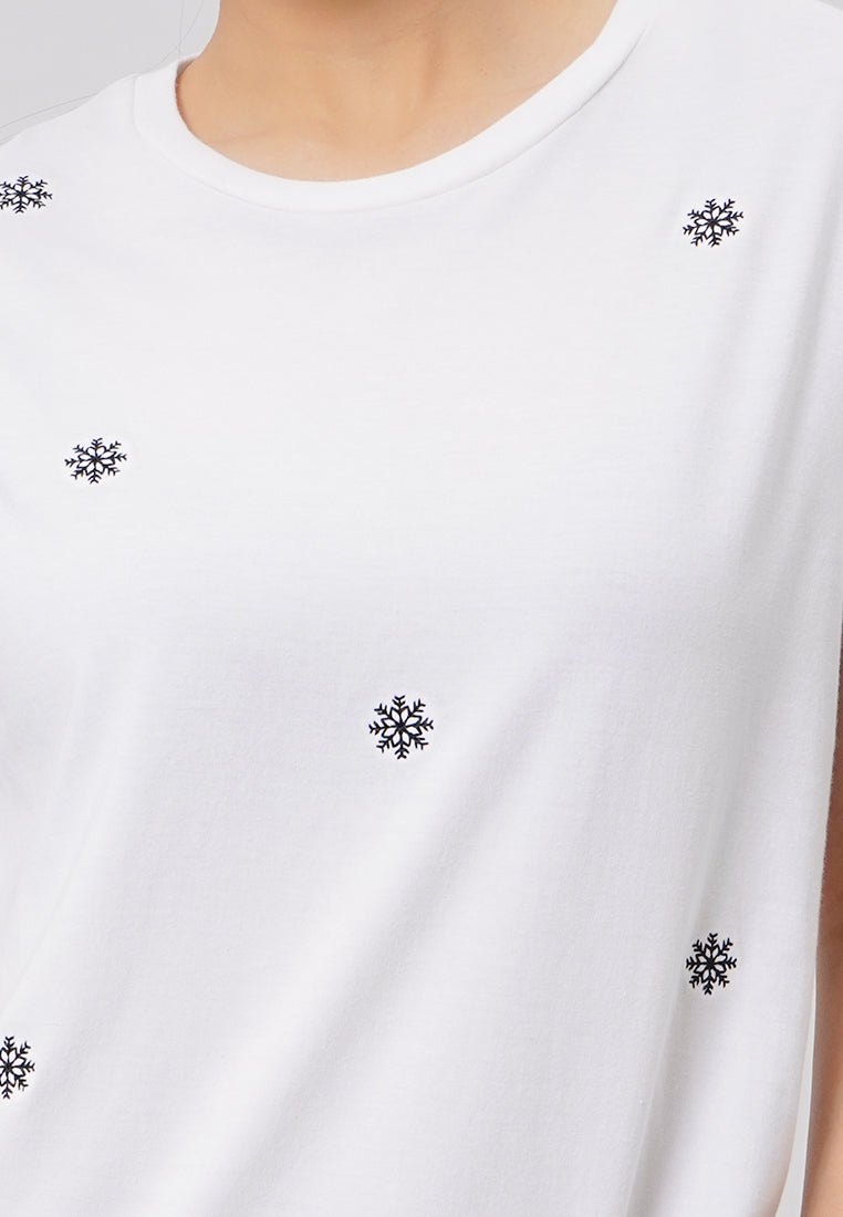 Embroidered Short Sleeve T-Shirt