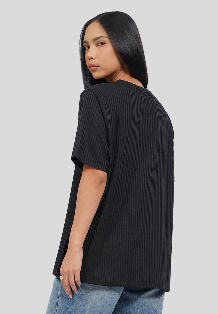 Oversized Rib T-Shirt