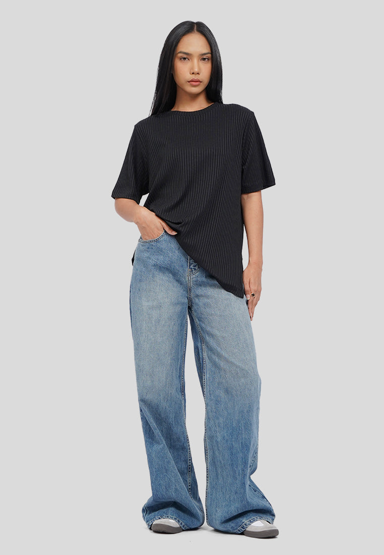 Oversized Rib T-Shirt