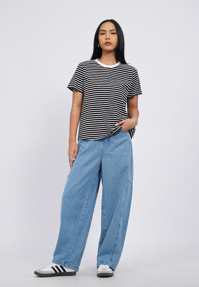 Regular Fit Short Sleeve Stripe T-Shirt